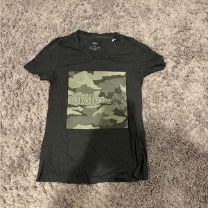 Adidas Black Crew Neck Tee